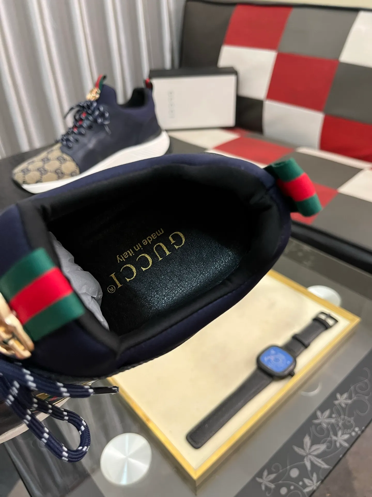 Men's Men's Shoes 💰458 ⌚️⌚️[GUCCI] Gucci men's casual shoes are absolutely popular 🔥The ultimate matching item for trendy men! The charm of super texture is irresistible, the main recommendation, the flower leather color is bright! The upper is made of high-quality brand printed fabric with cowhide, breathable leather lining and wear-resistant rubber sole, noble and elegant! Extremely comfortable🎁🎁You can be as handsome as you want💪 38-445⃣️colors available